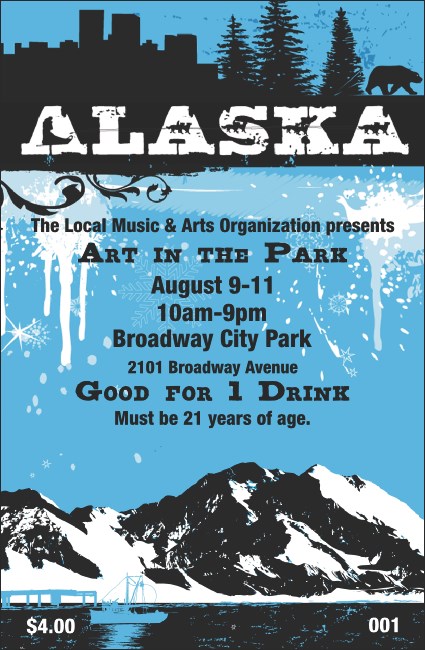 Alaska Drink Ticket Product Front