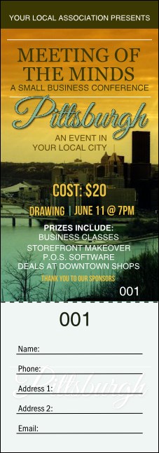 Pittsburgh Raffle Ticket