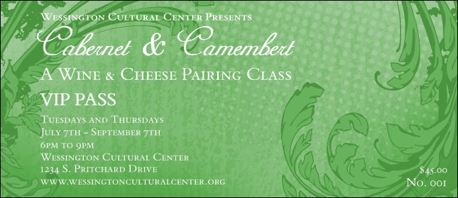 Classic Green VIP Pass Product Front