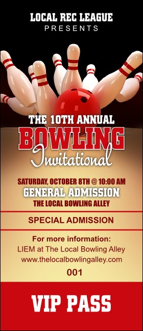 Bowling League VIP Pass