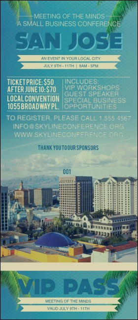 San Jose VIP Pass Product Front