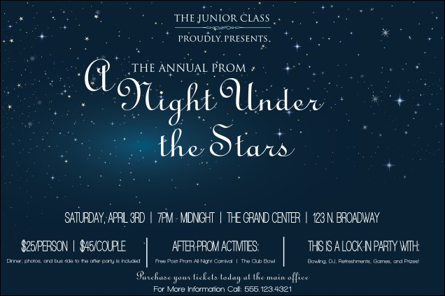 Star Theme Poster Product Front