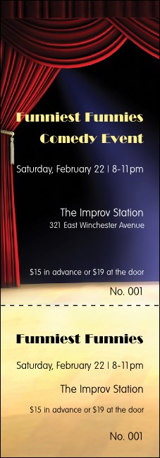 Stand Up Comedy 2 Event Ticket Product Front