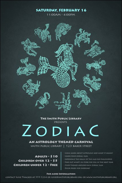 Zodiac Poster Product Front