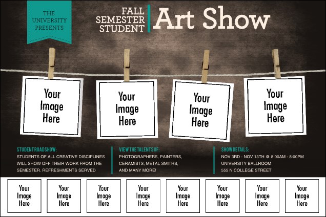 Image Upload Polaroid Logo Poster Product Front