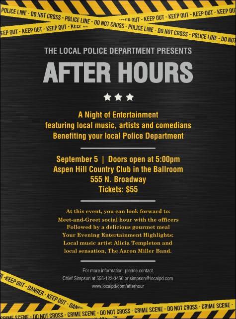 Police Caution Tape Flyer