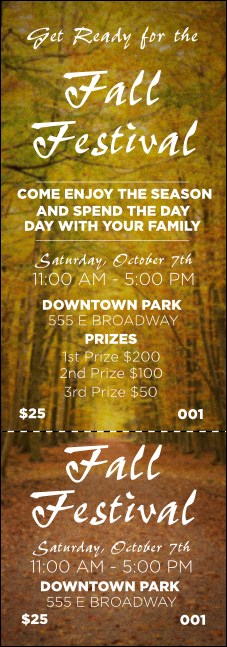 Fall Event Ticket Product Front