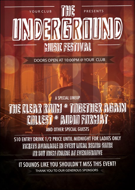 Alternative Music Club Flyer