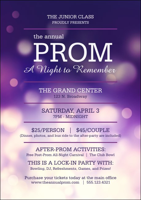 Abstract Lights Club Flyer Product Front